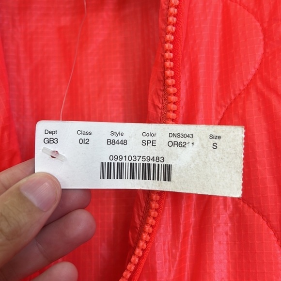 J Crew - NWT Bright Orange Red Zip Closure Sleeveless Vest Pockets Size Small - Picture 9 of 13